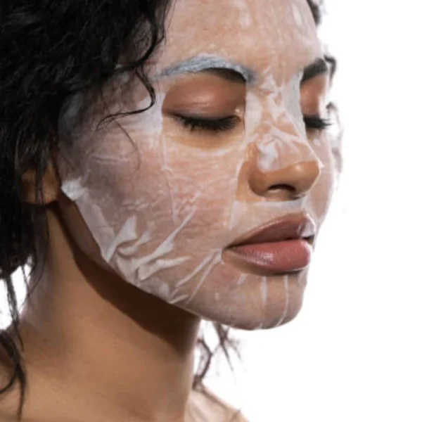 rajanimd bright and tight facial sheet mask in use