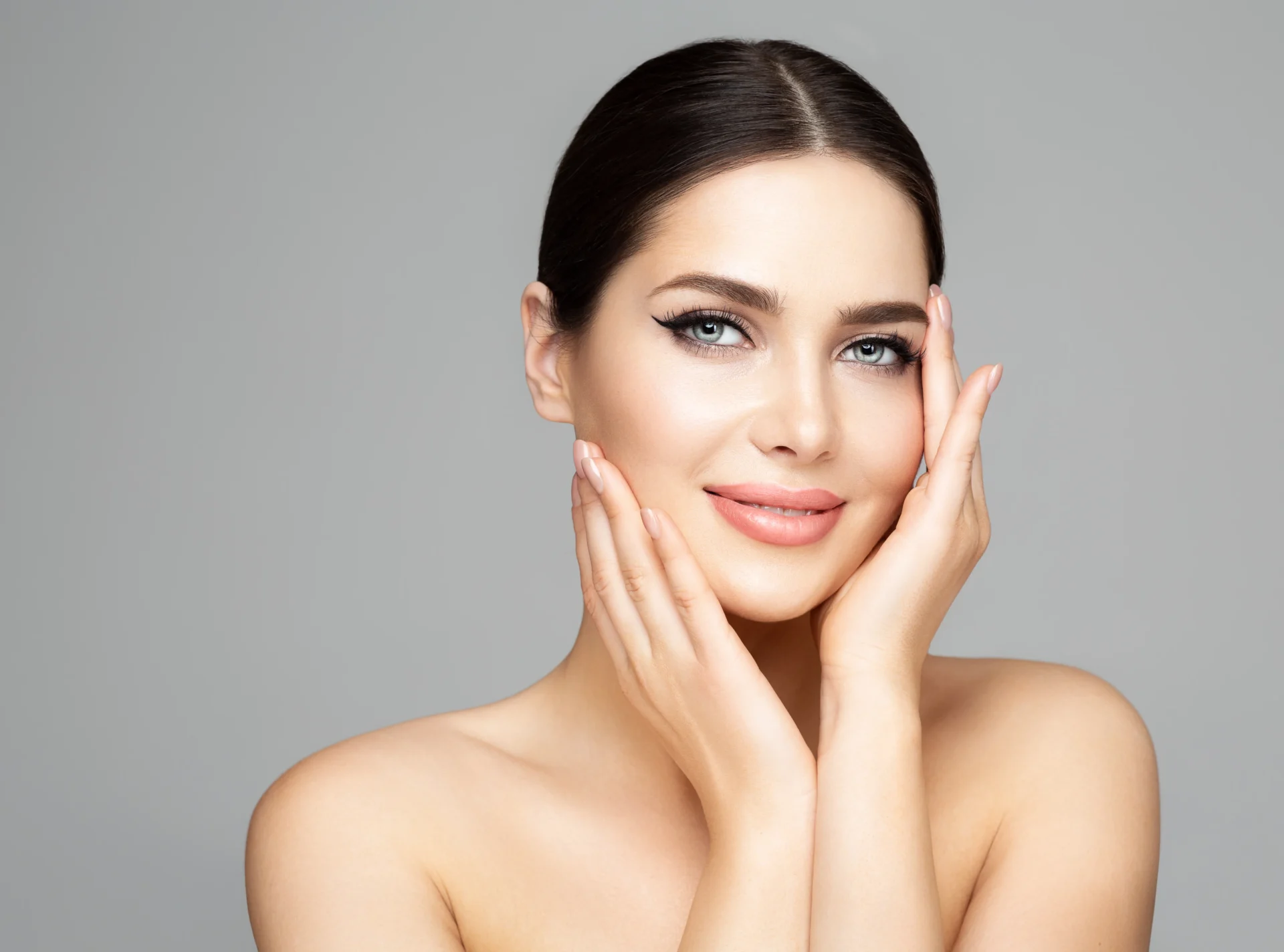 Facials in Yardley, PA 2 Female client with fresh, glowing skin after Facial treatment in Yardley, PA at Glo Derma